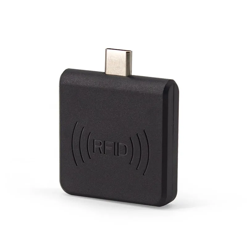 A220-C USB-C animal tag reader for Android, black housing with USB-C plug