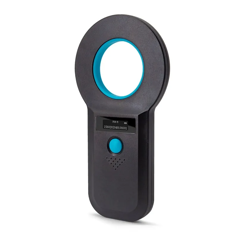 A520-M black ring-antenna handheld reader, angled front view