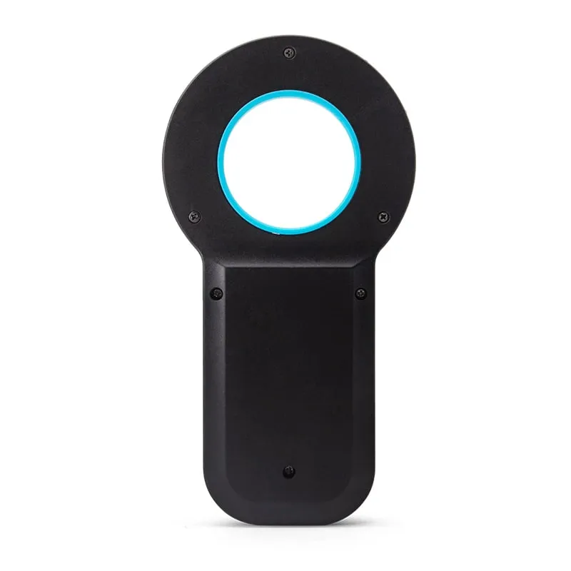 A520-M black handheld reader, back view