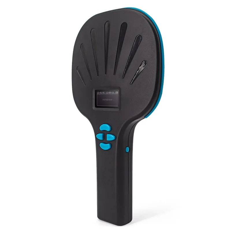 A540-M FDX-B reader with 1D/2D barcode scanner, angled front view