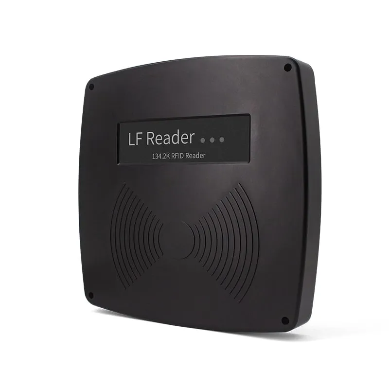 A660-M 134.2kHz long-range animal tag panel reader, angled front view