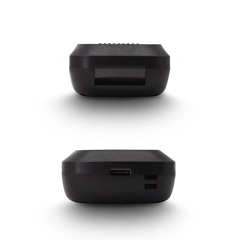 H510-B reader ends in black: top window and bottom charging port