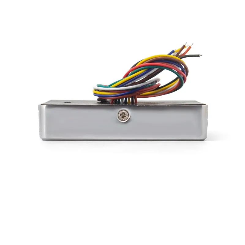 Q420-M bottom edge with fixing screw and bundle of color-coded wires