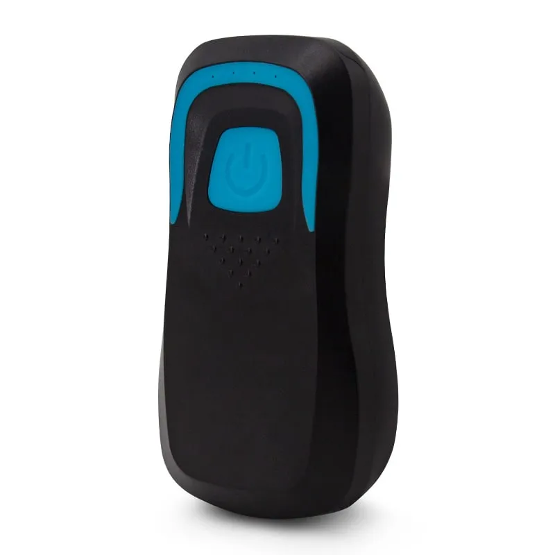 U510-B pocket UHF RFID reader, black housing, angled front view