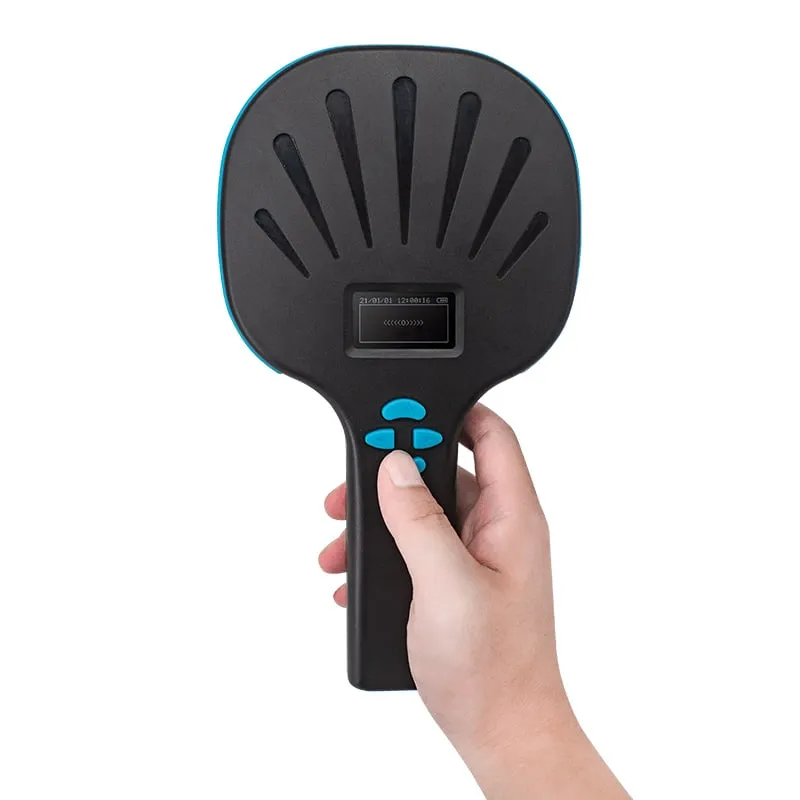 U540-M UHF RFID handheld with 1D/2D barcode scanner held in one hand, front view