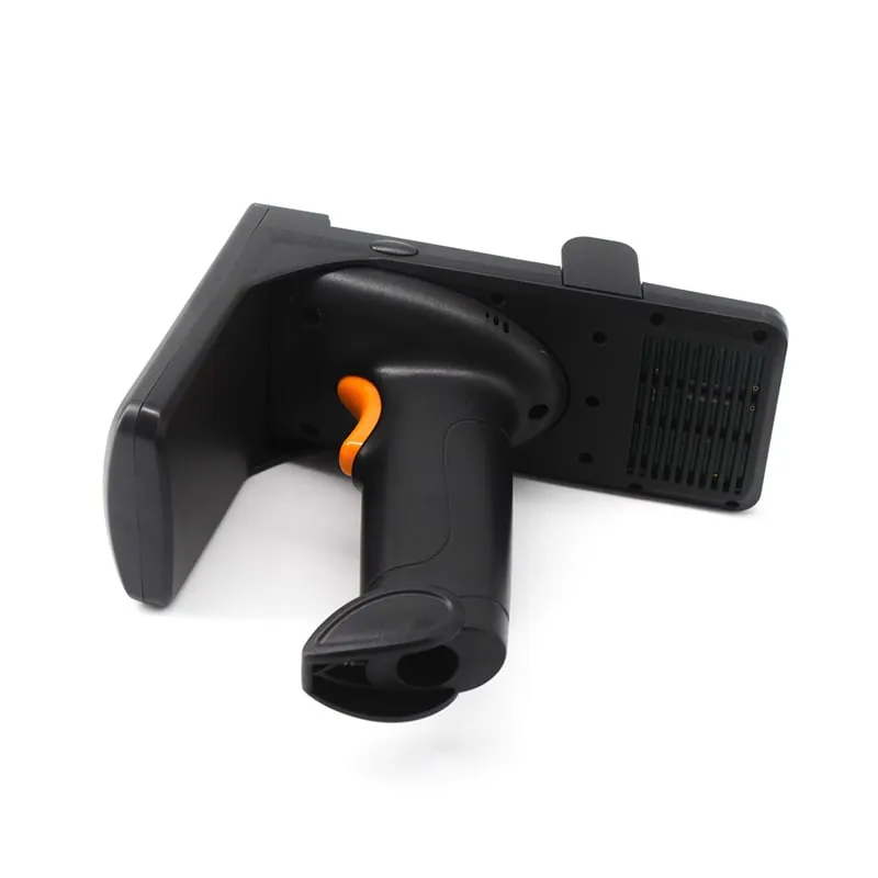 U550-M UHF handheld, underside angled view of grip and trigger