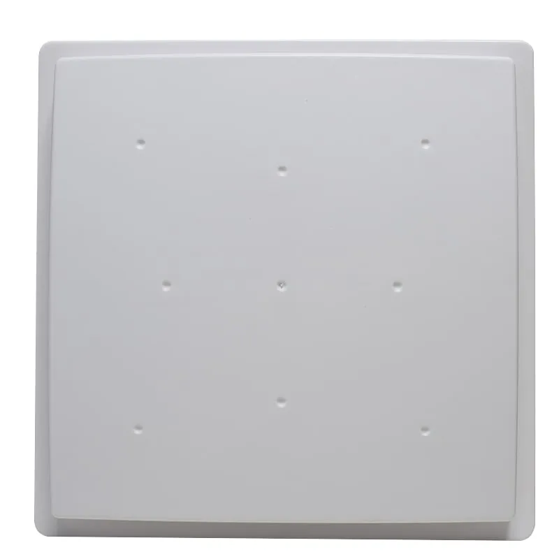 U620-M UHF integrated RFID reader, front view of the light gray 240 mm radome